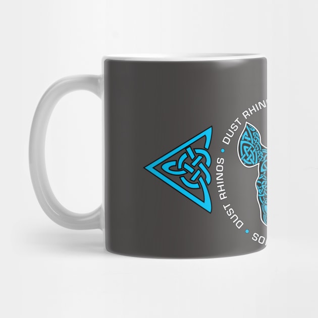 DR Celtic Knotwork Blue by Dust Rhinos Swag Store